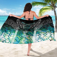 Aotearoa Maori Iwi Heritage Sarong Ngati Kahungunu Paua Shell Turquoise LT7 - Polynesian Pride