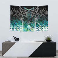 Aotearoa Maori Iwi Heritage Tapestry Ngati Kahungunu Paua Shell Turquoise LT7 - Polynesian Pride