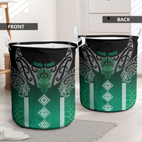 Aotearoa Maori Iwi Heritage Laundry Basket Ngai Tahu Pounamu Green LT7 - Polynesian Pride