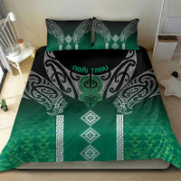 Aotearoa Maori Iwi Heritage Bedding Set Ngai Tahu Pounamu Green LT7 - Polynesian Pride
