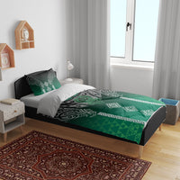 Aotearoa Maori Iwi Heritage Bedding Set Ngai Tahu Pounamu Green LT7 - Polynesian Pride
