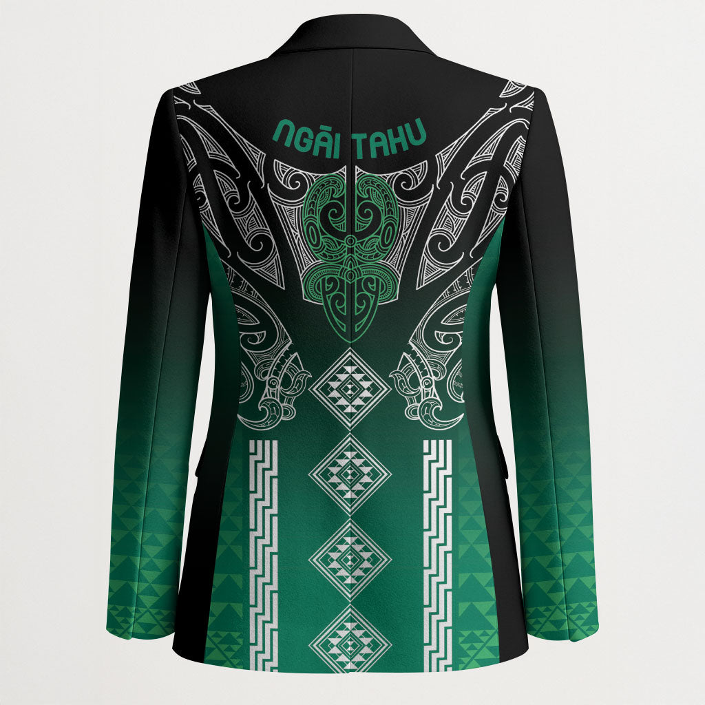 Aotearoa Maori Iwi Heritage Blazer Ngai Tahu Pounamu Green LT7 - Polynesian Pride