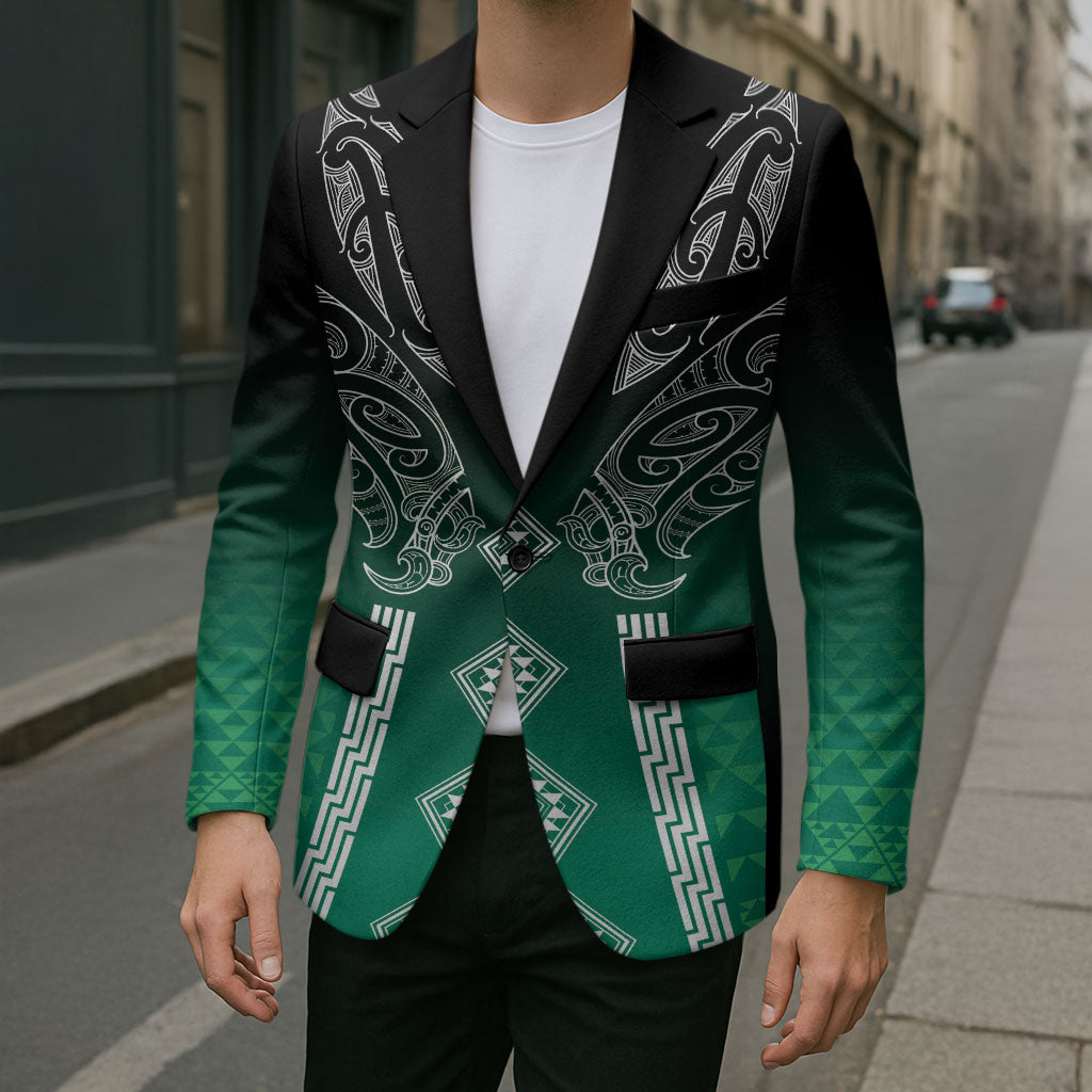Aotearoa Maori Iwi Heritage Blazer Ngai Tahu Pounamu Green LT7 - Polynesian Pride
