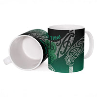 Aotearoa Maori Iwi Heritage Ceramic Mug Ngai Tahu Pounamu Green LT7 - Polynesian Pride
