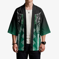 Aotearoa Maori Iwi Heritage Kimono Ngai Tahu Pounamu Green LT7 - Polynesian Pride