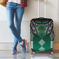 Aotearoa Maori Iwi Heritage Luggage Cover Ngai Tahu Pounamu Green LT7 - Polynesian Pride