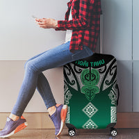 Aotearoa Maori Iwi Heritage Luggage Cover Ngai Tahu Pounamu Green LT7 - Polynesian Pride