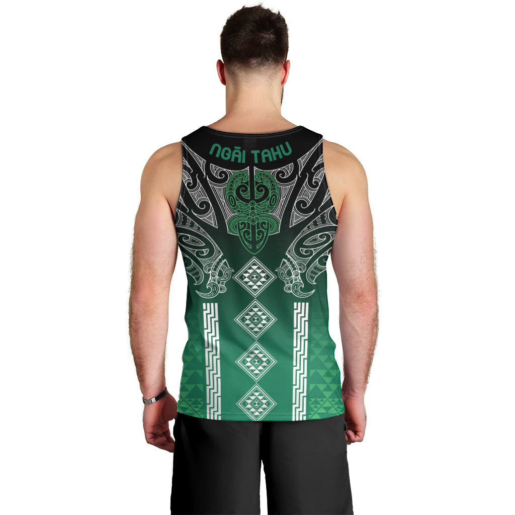 Aotearoa Maori Iwi Heritage Men Tank Top Ngai Tahu Pounamu Green LT7 - Polynesian Pride