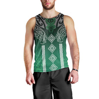 Aotearoa Maori Iwi Heritage Men Tank Top Ngai Tahu Pounamu Green LT7 - Polynesian Pride