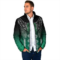 Aotearoa Maori Iwi Heritage Padded Jacket Ngai Tahu Pounamu Green LT7 - Polynesian Pride