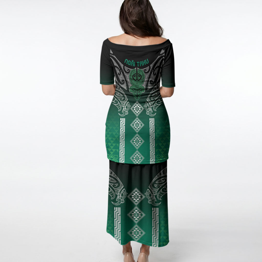 Aotearoa Maori Iwi Heritage Puletasi Ngai Tahu Pounamu Green LT7 - Polynesian Pride