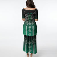 Aotearoa Maori Iwi Heritage Puletasi Ngai Tahu Pounamu Green LT7 - Polynesian Pride