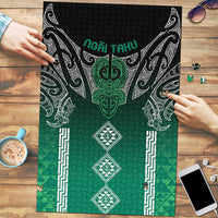 Aotearoa Maori Iwi Heritage Puzzle Ngai Tahu Pounamu Green LT7 Jade Green - Polynesian Pride