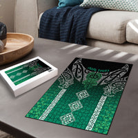 Aotearoa Maori Iwi Heritage Puzzle Ngai Tahu Pounamu Green LT7 - Polynesian Pride
