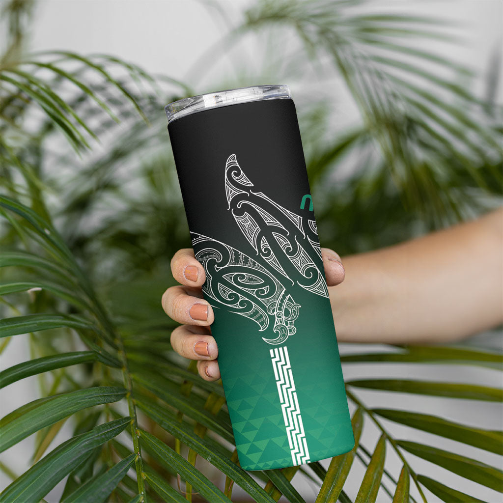 Aotearoa Maori Iwi Heritage Skinny Tumbler Ngai Tahu Pounamu Green LT7 - Polynesian Pride