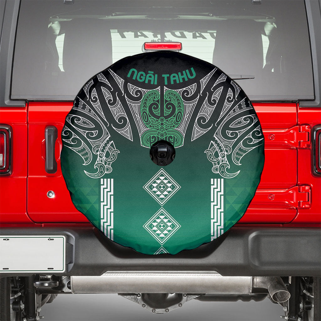 Aotearoa Maori Iwi Heritage Spare Tire Cover Ngai Tahu Pounamu Green LT7 - Polynesian Pride