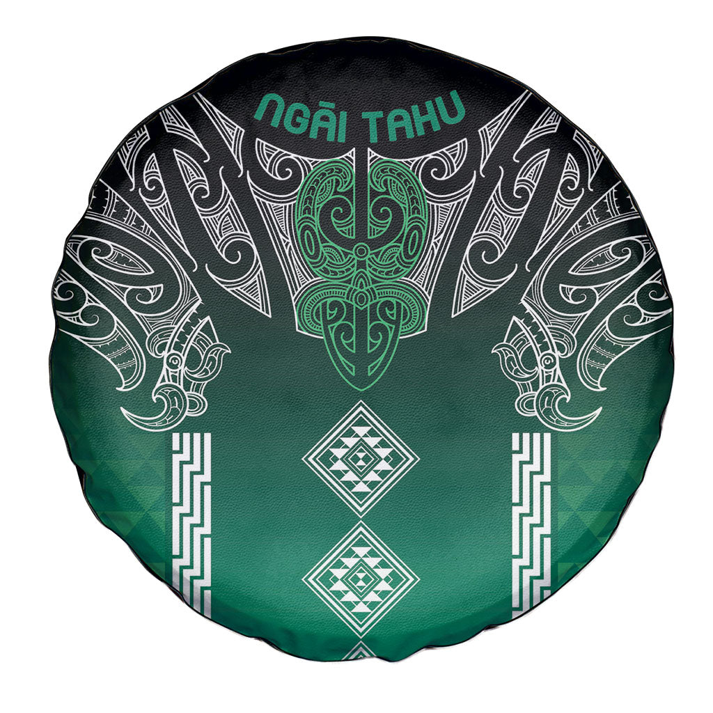 Aotearoa Maori Iwi Heritage Spare Tire Cover Ngai Tahu Pounamu Green LT7 - Polynesian Pride