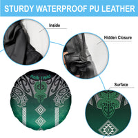 Aotearoa Maori Iwi Heritage Spare Tire Cover Ngai Tahu Pounamu Green LT7 - Polynesian Pride