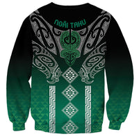 Aotearoa Maori Iwi Heritage Sweatshirt Ngai Tahu Pounamu Green LT7 - Polynesian Pride