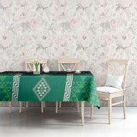 Aotearoa Maori Iwi Heritage Tablecloth Ngai Tahu Pounamu Green LT7 - Polynesian Pride