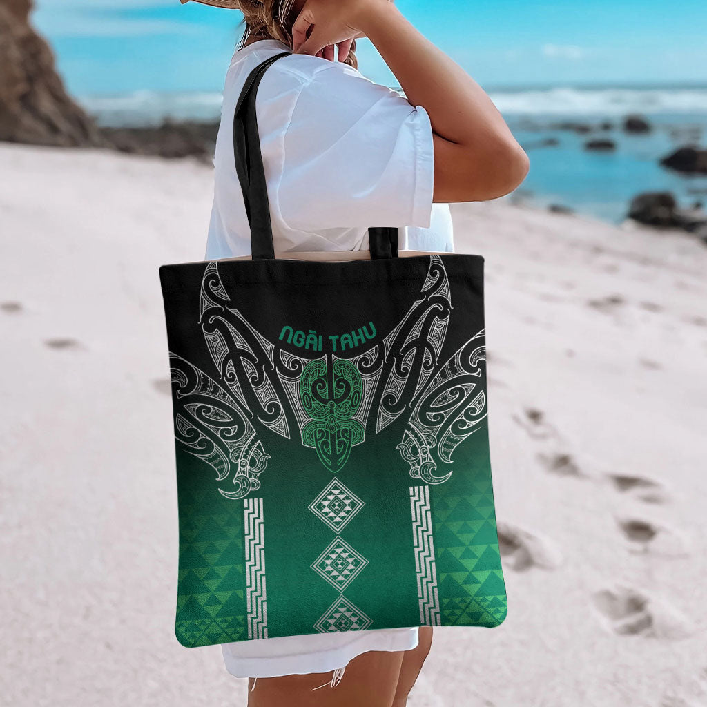 Aotearoa Maori Iwi Heritage Tote Bag Ngai Tahu Pounamu Green LT7 - Polynesian Pride