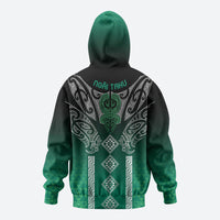 Aotearoa Maori Iwi Heritage Zip Hoodie Ngai Tahu Pounamu Green LT7 - Polynesian Pride