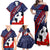 Pearl Harbor Remembrance Day Family Matching Off Shoulder Maxi Dress and Hawaiian Shirt Poppy Mix Style LT7 - Polynesian Pride