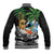 Tropical Christmas Polynesian Baseball Jacket Funny Surfing Pineapple