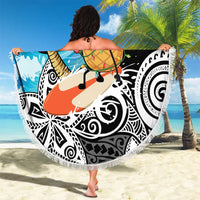 Tropical Christmas Polynesian Beach Blanket Funny Surfing Pineapple LT7 - Polynesian Pride
