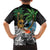 Tropical Christmas Polynesian Family Matching Off Shoulder Short Dress and Hawaiian Shirt Funny Surfing Pineapple