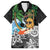 Tropical Christmas Polynesian Family Matching Off Shoulder Short Dress and Hawaiian Shirt Funny Surfing Pineapple