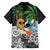 Tropical Christmas Polynesian Family Matching Puletasi and Hawaiian Shirt Funny Surfing Pineapple