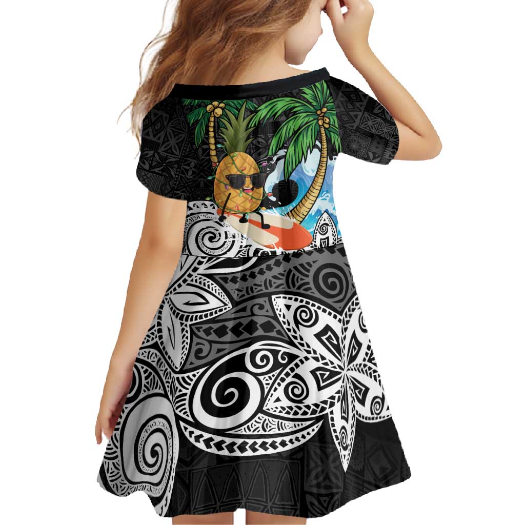 Tropical Christmas Polynesian Family Matching Summer Maxi Dress and Hawaiian Shirt Funny Surfing Pineapple LT7 - Polynesian Pride