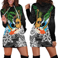 Tropical Christmas Polynesian Hoodie Dress Funny Surfing Pineapple LT7 - Polynesian Pride