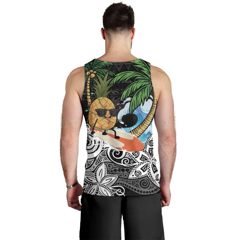 Tropical Christmas Polynesian Men Tank Top Funny Surfing Pineapple LT7 - Polynesian Pride