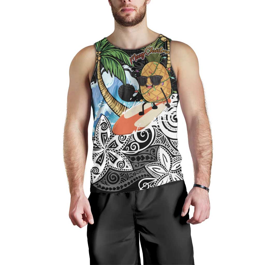 Tropical Christmas Polynesian Men Tank Top Funny Surfing Pineapple LT7 - Polynesian Pride