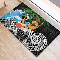 Tropical Christmas Polynesian Rubber Doormat Funny Surfing Pineapple LT7 - Polynesian Pride