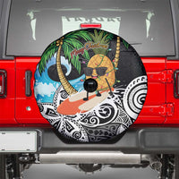 Tropical Christmas Polynesian Spare Tire Cover Funny Surfing Pineapple LT7 - Polynesian Pride