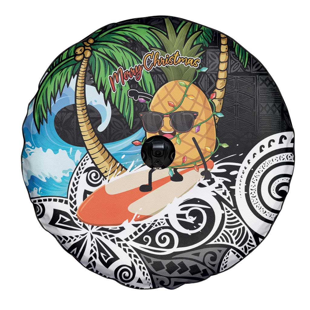 Tropical Christmas Polynesian Spare Tire Cover Funny Surfing Pineapple LT7 - Polynesian Pride