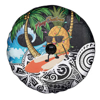 Tropical Christmas Polynesian Spare Tire Cover Funny Surfing Pineapple LT7 - Polynesian Pride
