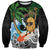 Tropical Christmas Polynesian Sweatshirt Funny Surfing Pineapple