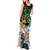 Tropical Christmas Polynesian Tank Maxi Dress Funny Surfing Pineapple