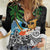 Tropical Christmas Polynesian Women Casual Shirt Funny Surfing Pineapple