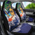 Tropical Christmas Polynesian Car Seat Cover Funny Surfing Pineapple Blue