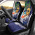 Tropical Christmas Polynesian Car Seat Cover Funny Surfing Pineapple Blue