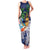 Tropical Christmas Polynesian Family Matching Tank Maxi Dress and Hawaiian Shirt Funny Surfing Pineapple Blue