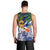 Tropical Christmas Polynesian Men Tank Top Funny Surfing Pineapple Blue