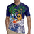 Tropical Christmas Polynesian Rugby Jersey Funny Surfing Pineapple Blue