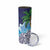 Tropical Christmas Polynesian Skinny Tumbler Funny Surfing Pineapple Blue