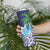 Tropical Christmas Polynesian Skinny Tumbler Funny Surfing Pineapple Blue